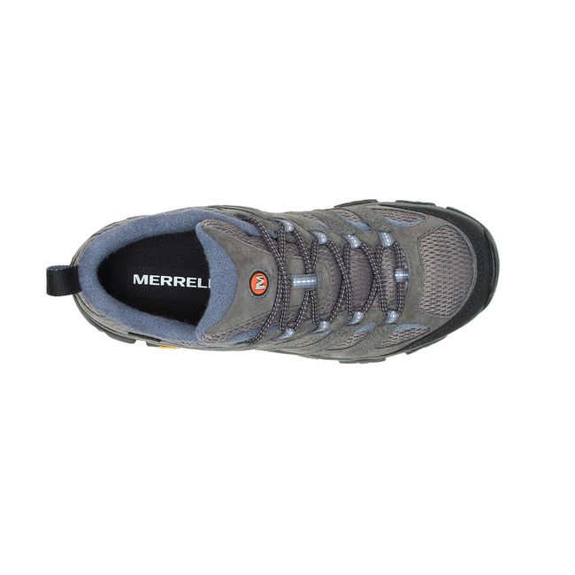 Upper of Merrell Women's Moab 3 Waterproof Hiking Shoe in Granite Grey