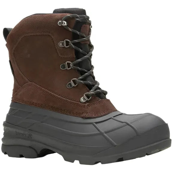 Kamik Men&#39;s Fargo 2 Waterproof Winter Boot Dark Brown WK0745/WK0759