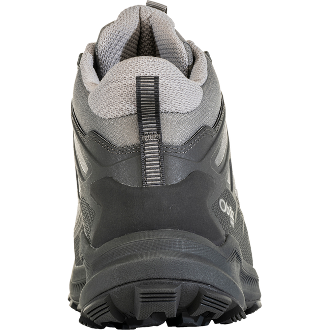Heel of Men&#39;s Oboz Katabatic Mid Waterproof Hiking Boot in hazy gray