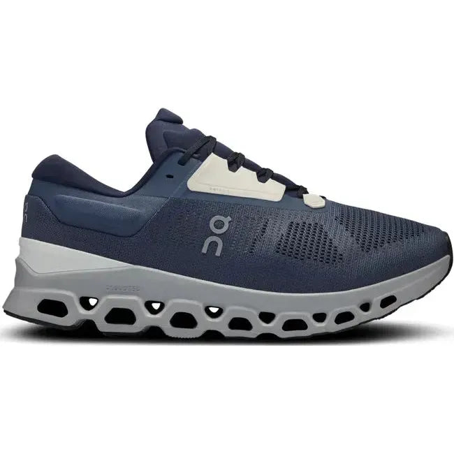 On Running Men's Cloudstratus 3 Running Shoe Metal/Glacier 3MD30112139