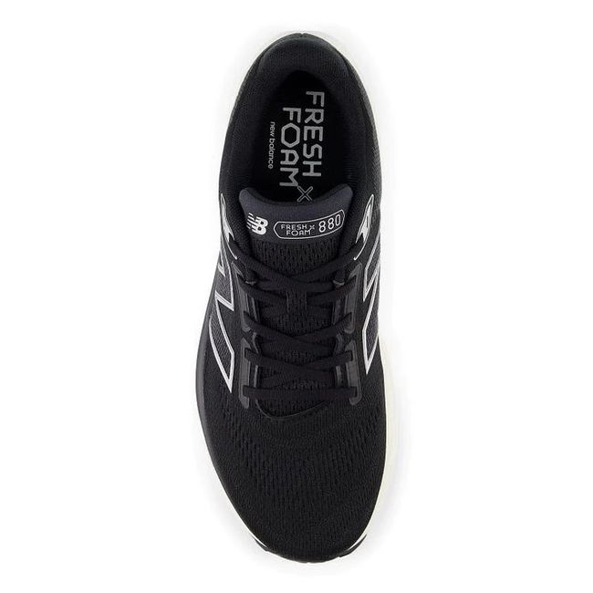 Upper of New Balance Fresh Foam X 880 V14 Running Shoe in black and white