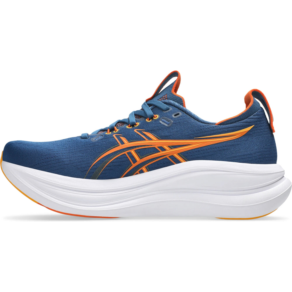 Inside of ASICS Men's Gel-Nimbus 28 Running Shoe in Twilight Blue/Anzu