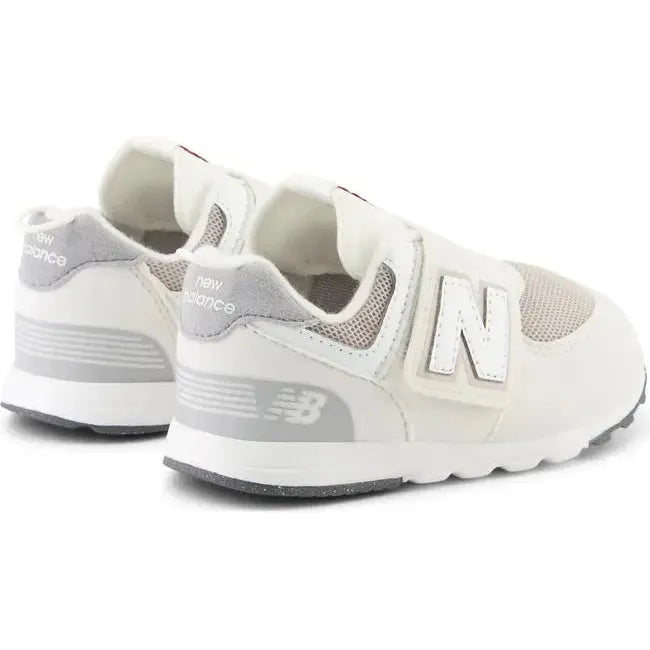 New Balance Kids' 574 Lifestyle Shoe White/Beige NW574RCD