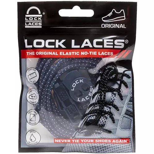 Lock Laces Navy No Tie Shoelaces