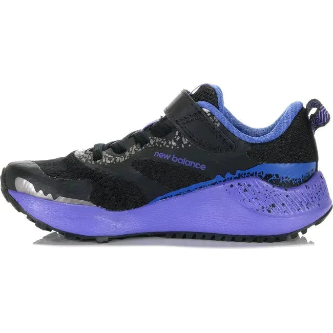 New Balance Kids' Dynasoft Nitrel V5 Running Shoe BLACK/ELECTRIC INDIGO/MARINE BLUE PANTRLK5