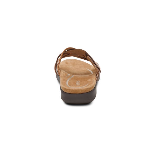 Rear heel view of Aetrex Women&