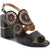 L'Artiste Women's Pinwheel Sandal Black