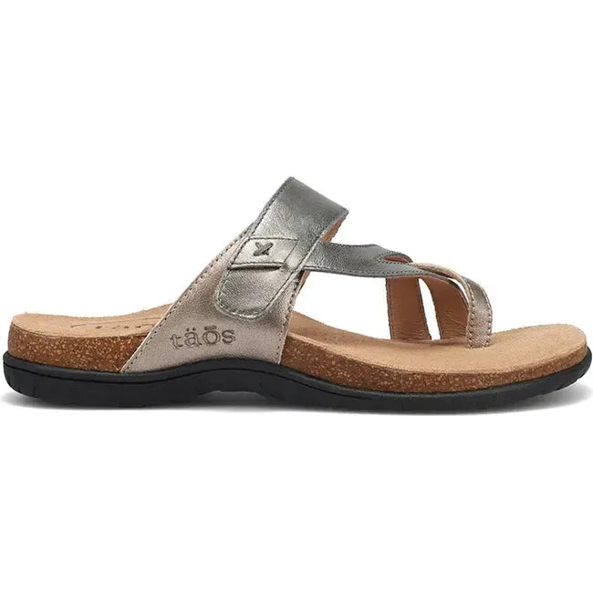 Taos Women's Perfect Sandal Grey Champagne Metallic PRF-14050-GRCM