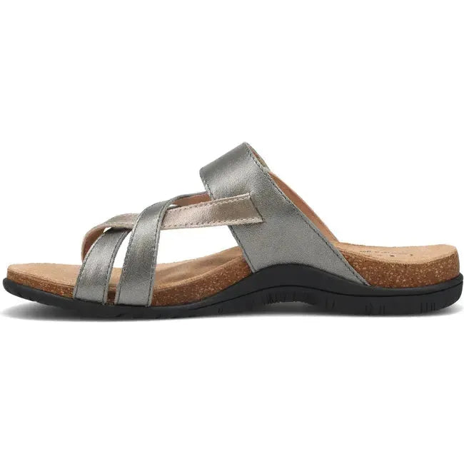 Taos Women's Perfect Sandal Grey Champagne Metallic PRF-14050-GRCM