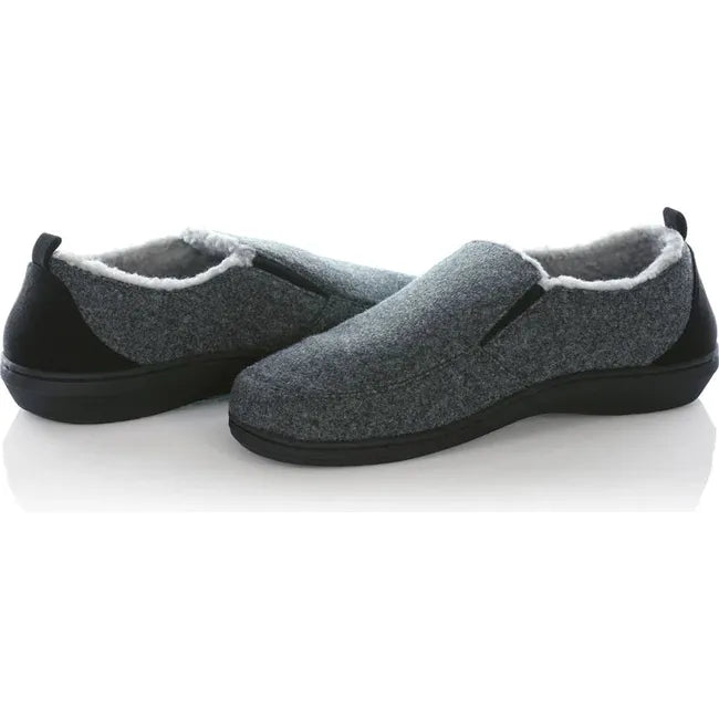 Men&#39;s PowerStep Twin Gore Slippers in Charcoal Grey