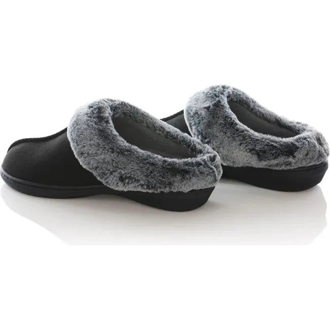 Heels of PowerStep Women&#39;s Clog Slippers in Black