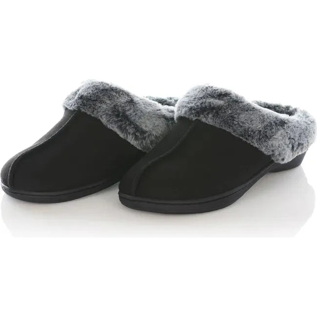 Pair of PowerStep Women&#39;s Clog Slippers in Black