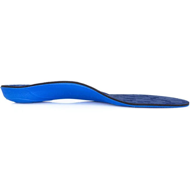 Medial side of Unisex PowerStep Pinnacle Plus Orthotic Insoles showing arch support