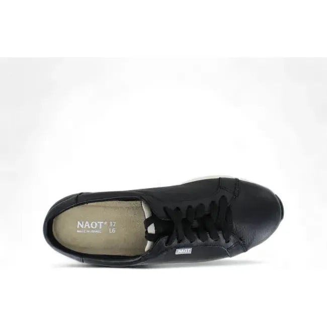 Naot Women's Radon Slip On Sneaker Soft Black/Soft Ivory Leather 17489-QAZ