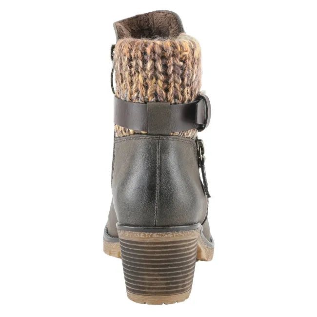 Heel of Spring Step Women's Relife Rene Boot in green leather