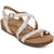 Aetrex Women's Lauren Quarter Strap Sandal Ivory SC583W