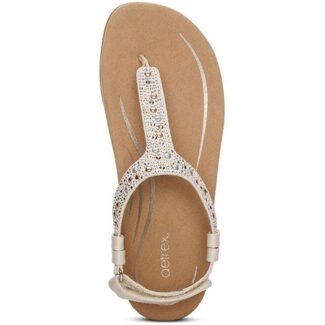 Aetrex Women's Marni Sandal Ivory SE471W