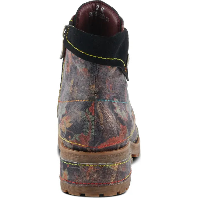 L'Artiste Women's Serna Boot Black Multi Suede