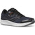 Front angled view of Kids Saucony Guide 16 Sneaker with Black upper and White sole