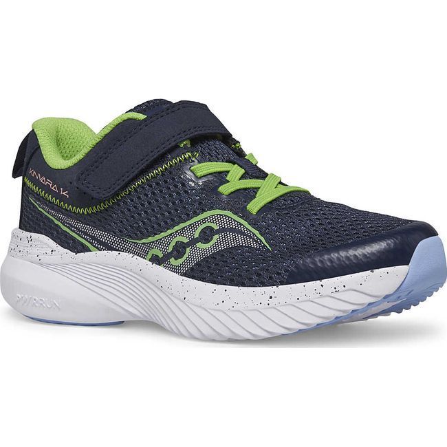 Saucony Kids' Kinvara 14 A/C Running Shoe Navy/Green SK267103