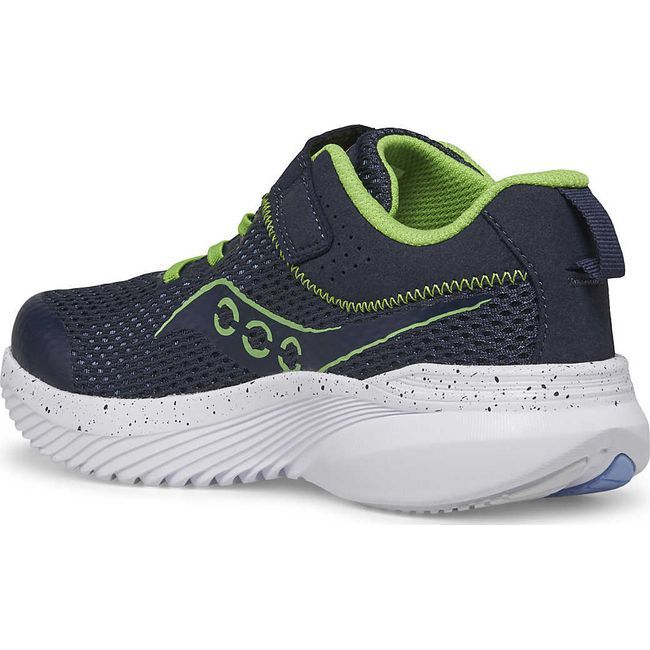 Saucony Kids' Kinvara 14 A/C Running Shoe Navy/Green SK267103