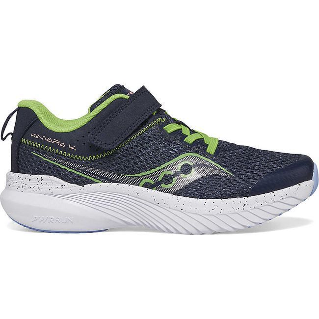 Saucony Kids' Kinvara 14 A/C Running Shoe Navy/Green SK267103