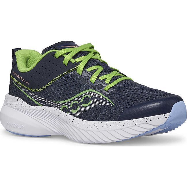 Saucony Kids&#39; Kinvara 14 Running Shoe Navy/Green 267104