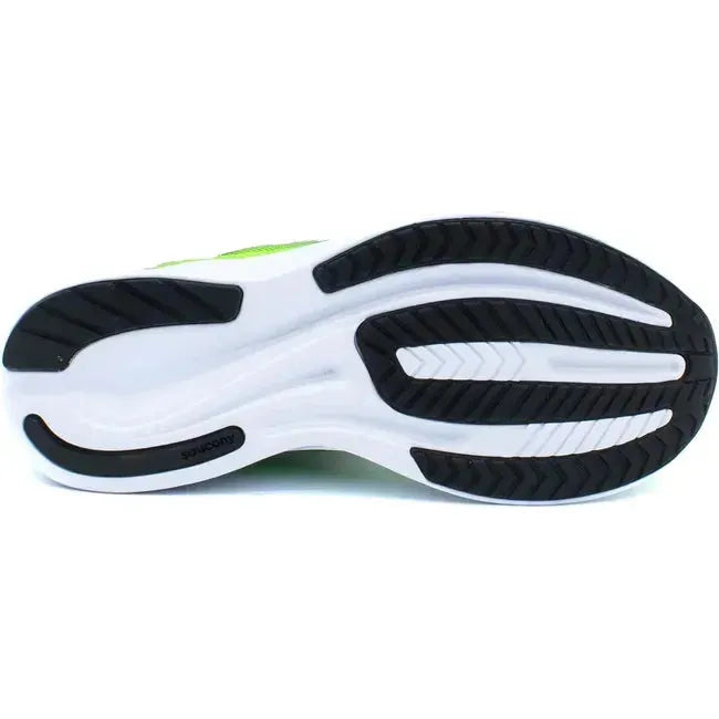 Saucony Kids&#39; Ride 15 Running Shoe Black/Green SK267115