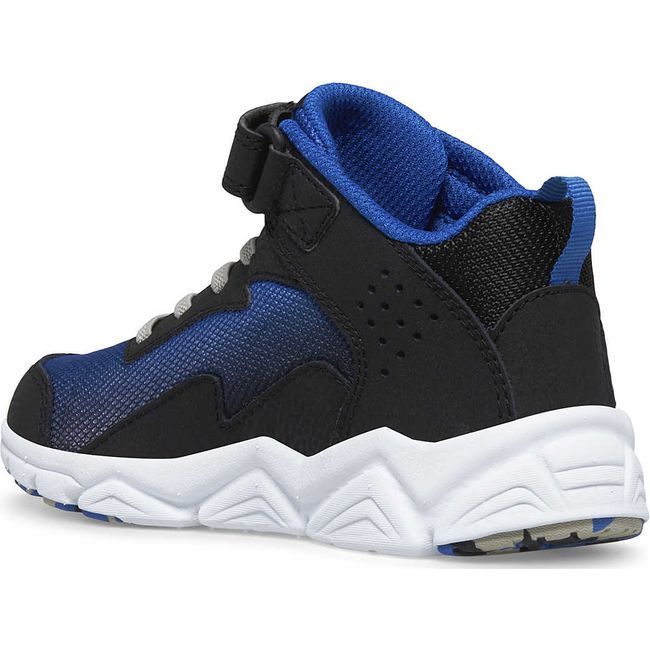 Saucony Kids' Flash A/C Mid Sneaker Black/Blue SK267179