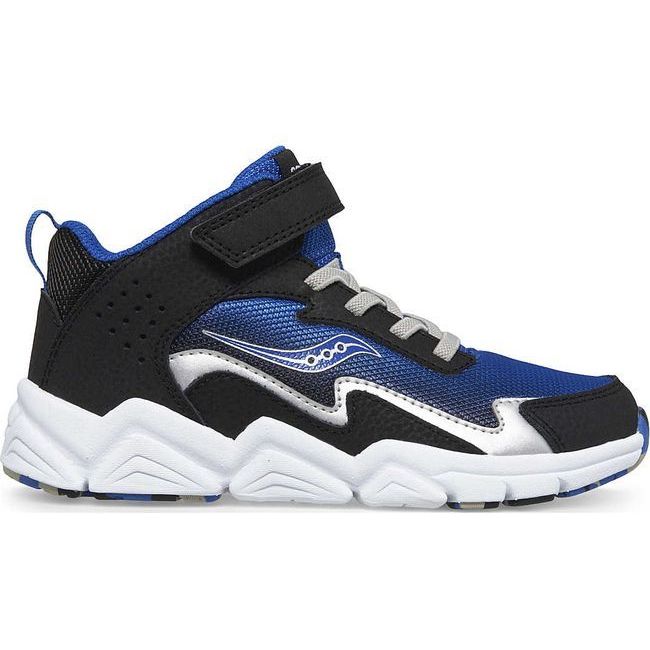 Saucony Kids' Flash A/C Mid Sneaker Black/Blue SK267179