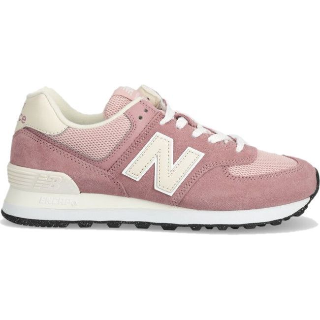 New Balance Unisex 574 Lifestyle Shoe Rosewood Pink/Beige U574BWE