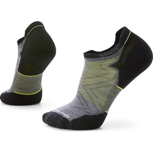 Smartwool Unisex Run Targeted Cushion Low Ankle Sock Medium Gray SW001659052