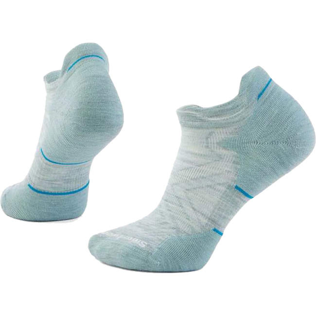 Pair of Smartwool Women&#39;s Run Targeted Cushion Low Ankle Sock in Frosty Green