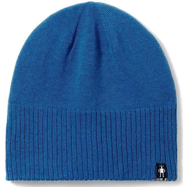 Smartwool Unisex Fleece Lined Beanie in Nival Heather Blue
