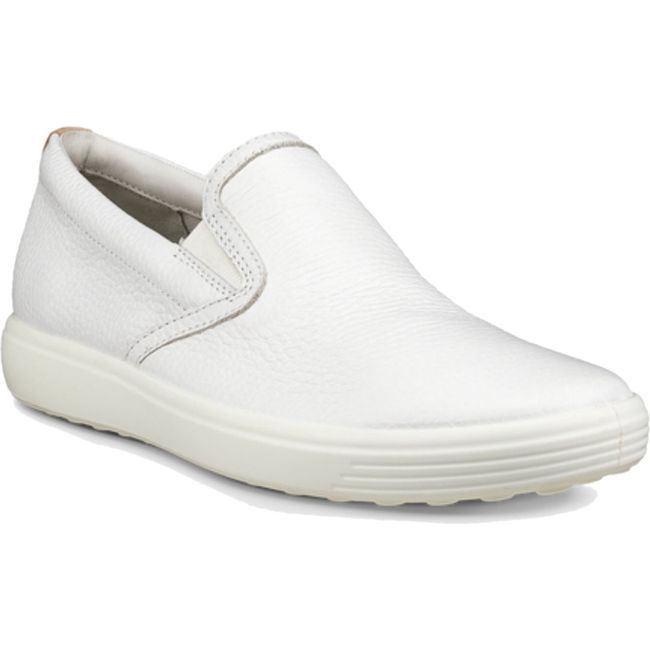 ECCO Women's Soft 7 Slip On Shoe White/Powder 470493-59529