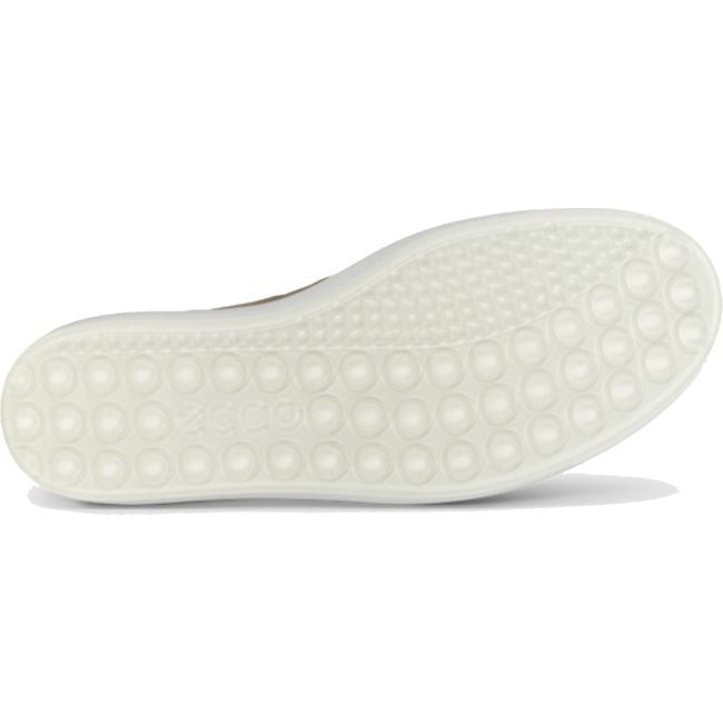 ECCO Women's Soft 7 Woven Slip On 2.0 Shoe Pure White/Gold 470113-01688