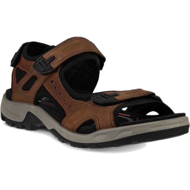 ECCO Men's Yucatan Sandal Espresso/Cocoa Brown/Black 069564-56401