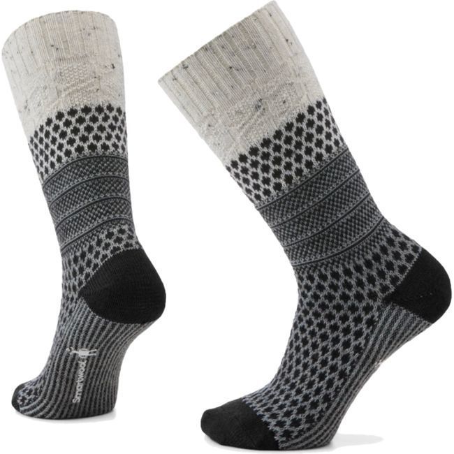 Smartwool Unisex Everyday Popcorn Cable Full Cushion Crew Socks Natural Donegal SW001843-H46