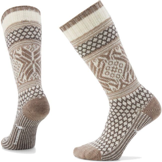 Smartwool Women&#39;s Everyday Popcorn Snowflake Pattern Full Cushion Crew Socks SW001846-A81