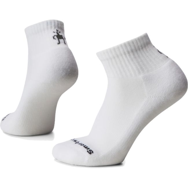 Smartwool Unisex Everyday Solid Rib Ankle Sock White SW002115-122