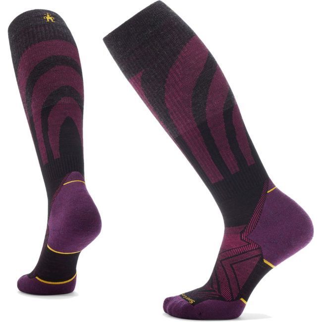 Smartwool Women's Run Compression Over The Calf Sock Black SW002276-001