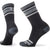 Smartwool Unisex Everyday Top Split Stripe Zero Cushion Crew Sock Black Charcoal SW001946-016