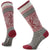 Smartwool Women's Everyday Popcorn Snowflake Pattern Full Cushion Crew Socks Ash SW001846-069