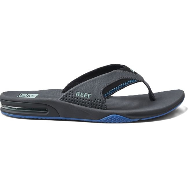 Men's Reef Fanning Bottle Opener Flip Flop Gunmetal Ocean CJ2911