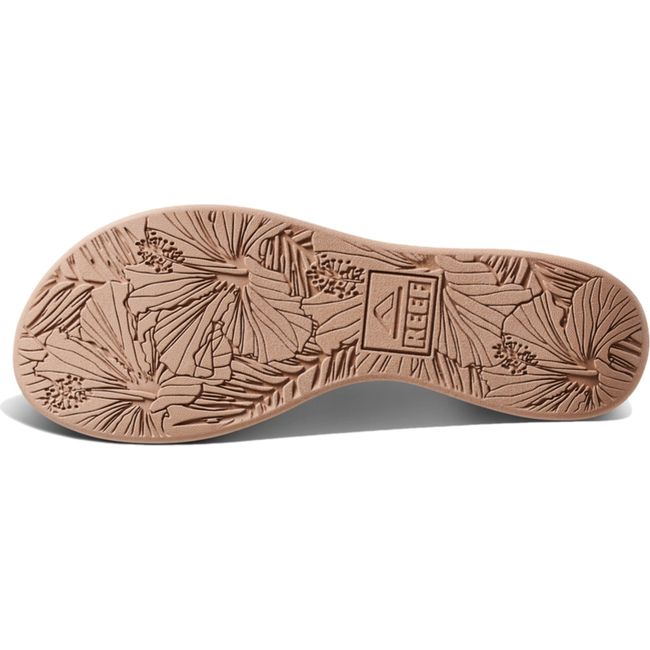 Sole of Women's Reef Cushion Cloud TX Flip Flop Sandal in Oasis Geo Beige