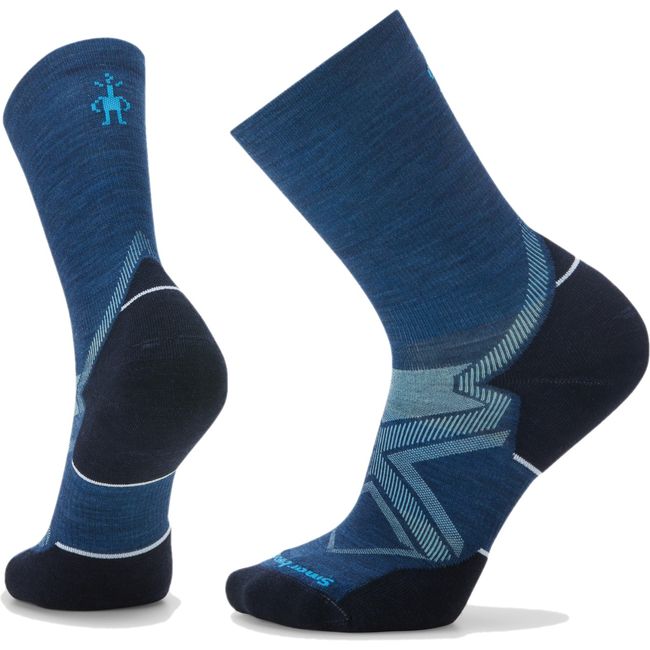 Alpine Blue Smartwool Unisex Run Cold Weather Targeted Cushion Crew Running Sock
