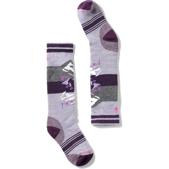 Purple Smartwool Kids' Wintersport Gondola Over The Calf Socks