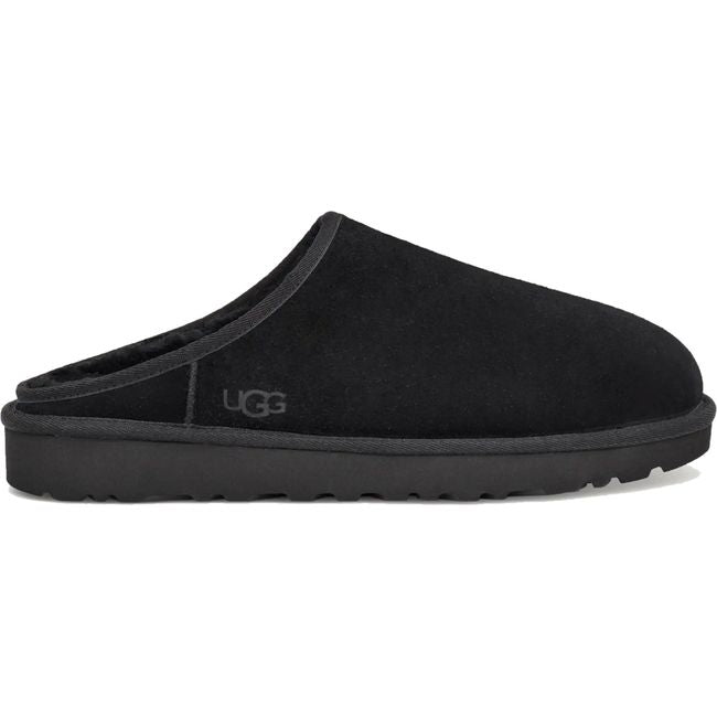 Side of UGG Men's Classic Slip-On in Black