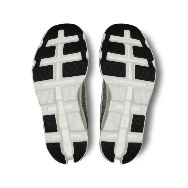 Sole of On Running Women's Cloudmonster 2 Running Shoe in Undyed White Frost