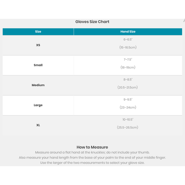 Smartwool Gloves Size Chart
